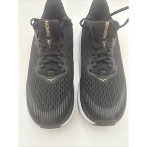 SHOES RUNNING Hoka One One Clifton 7 Women's Size 8.5 Black Gold